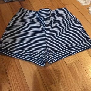 Hollister High Waisted Striped Shorts